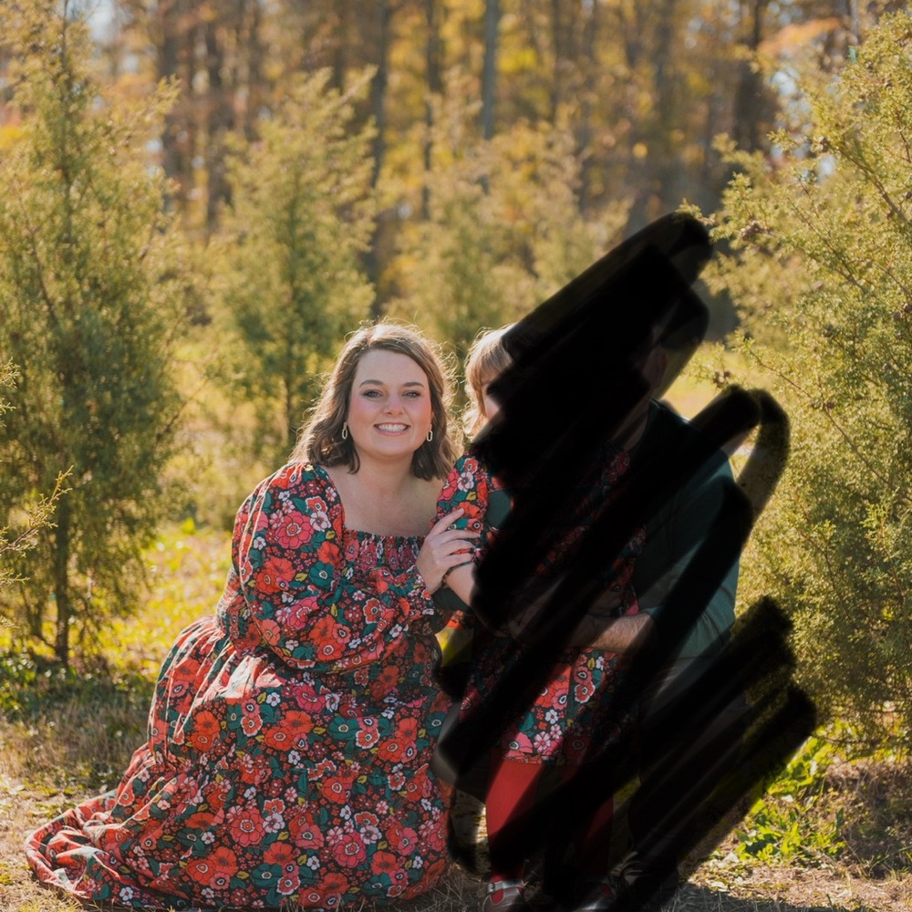 3 X  - sizes 20-24 Floral Long Sleeve Dress